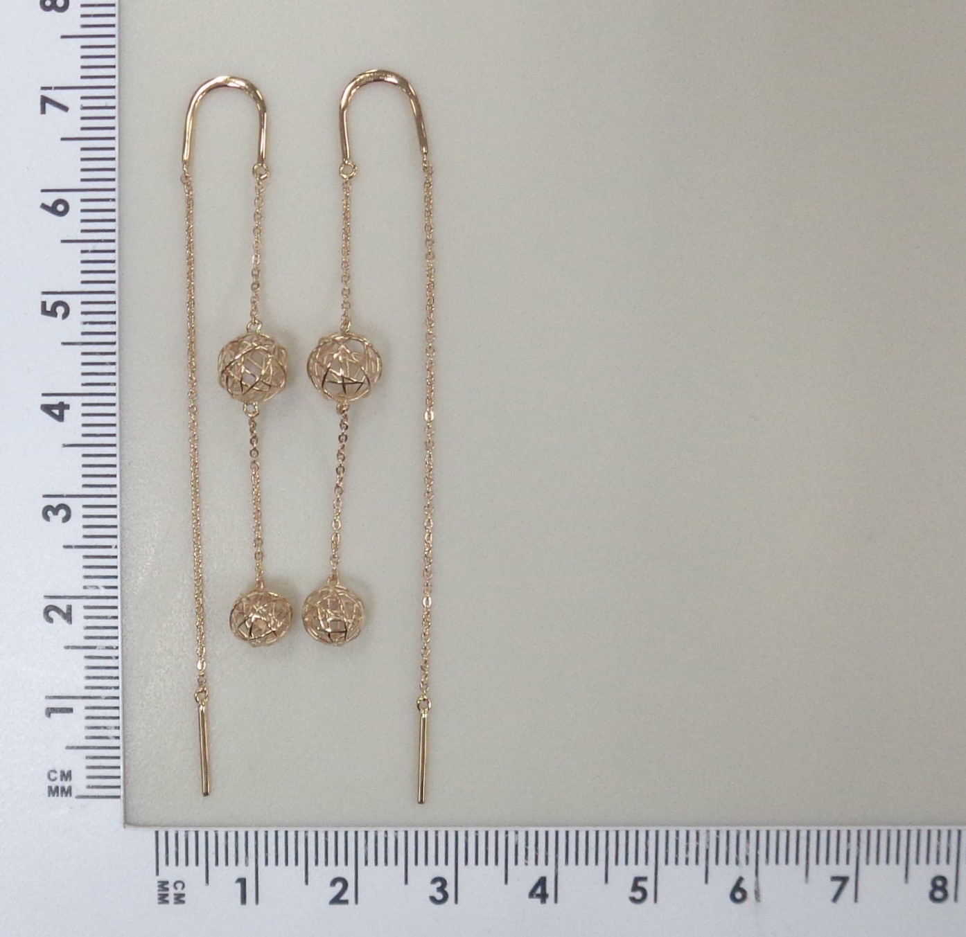 Серьги-протяжки из золота